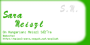 sara meiszl business card